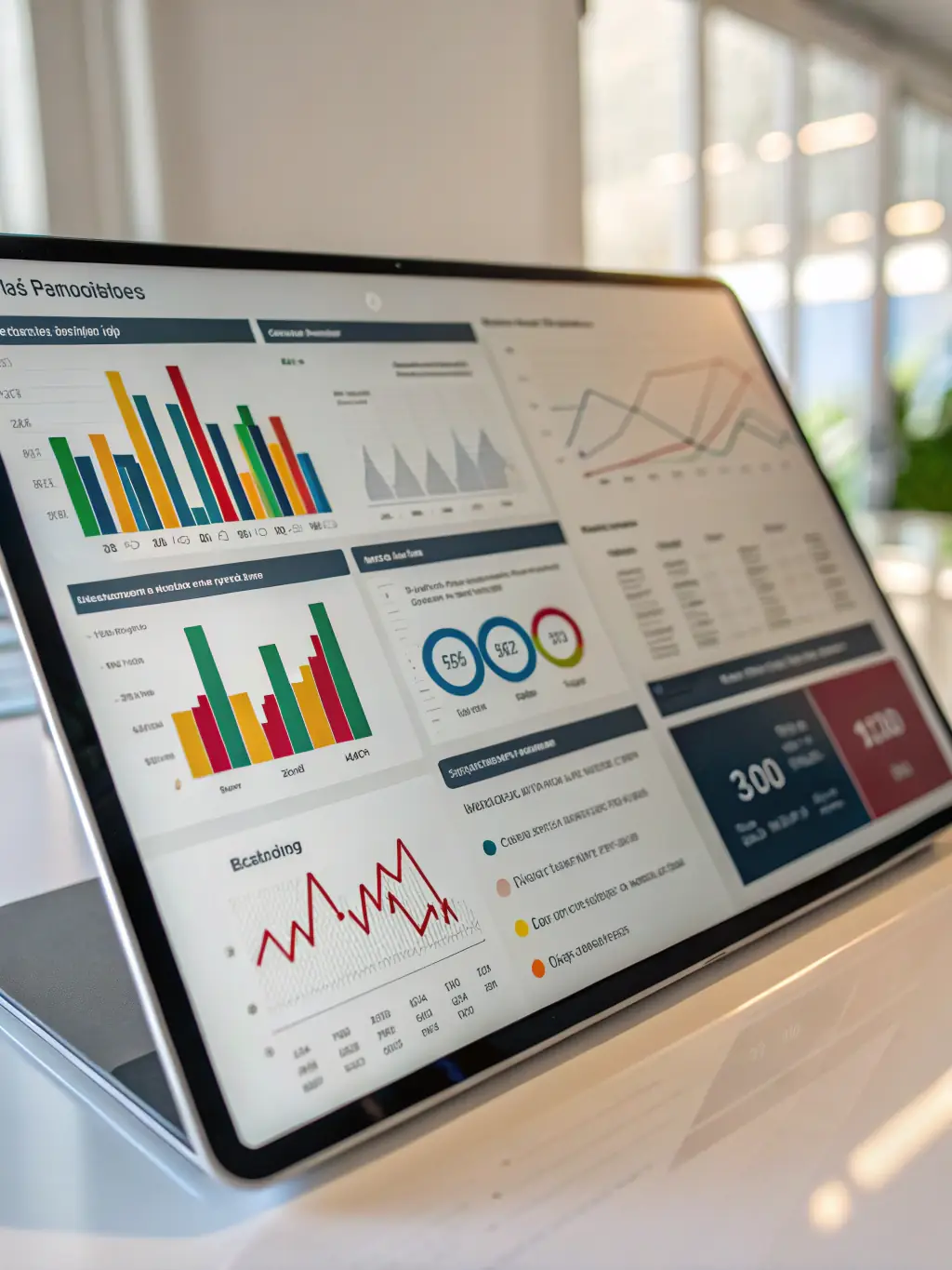 A visual representation of a balanced scorecard, highlighting key performance indicators and strategic objectives, illustrating ARENA TEAM's focus on measurable results.